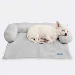 Frostcore™ Cooling Couch Cover Dog Bed - Waffle Grey