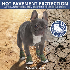 Hot Pavement Pawtector Dog Shoes - Green