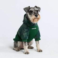 Forest Camo Dog Hoodie