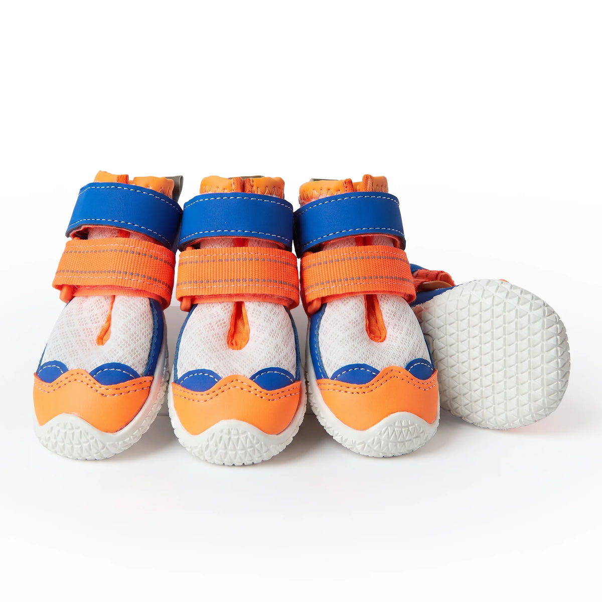Hot Pavement Pawtector Dog Shoes - Orange Blue