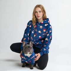 The France Human Hoodie - Blue
