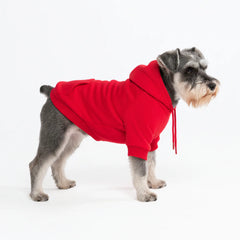 Essential Dog Hoodie - Crimson Red