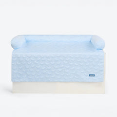 Frostcore™ Cooling Couch Cover Dog Bed - Hearts Blue
