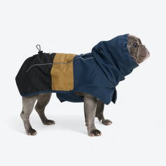 Breatheshield™ Dog Raincoat - Blue Gold Black