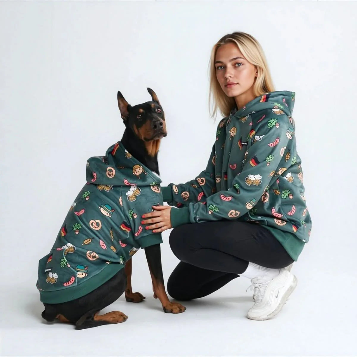 The Germany Human Hoodie - Dark Green
