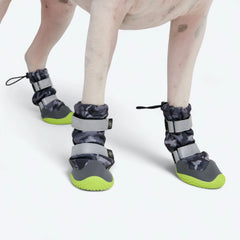 Dog Rainboots, Waterproof Dog Shoes - Grey Camo